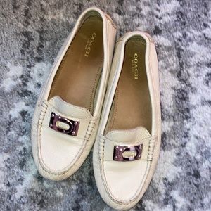 Coach leather loafers